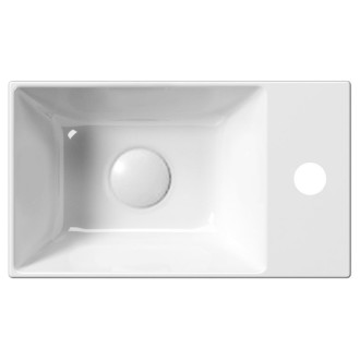 KUBE X keramické umývátko 40x23cm, pravé/levé, bílá ExtraGlaze 9484111