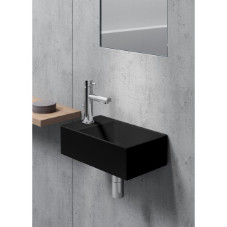 KUBE X keramické umývátko 40x23cm, pravé/levé, černá mat 9484126
