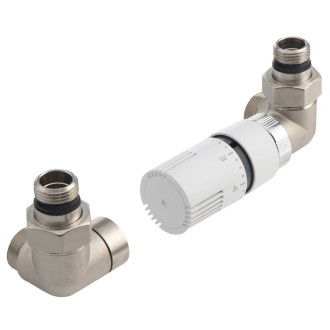 ECO připojovací sada termostatická, pravá, nikl/bílá CP9912RS