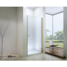 MEXEN PRETORIA sprchové dveře 70x190 cm 6mm, zlatá-čiré 852-070-000-50-00