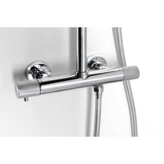 SOLARIS sprchový sloup s termostatickou baterií, chrom WD139