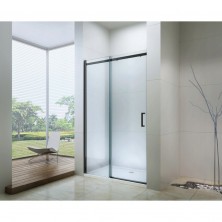 MEXEN OMEGA sprchové dveře 160x190 cm 8 mm černá-čiré 825-160-000-70-00