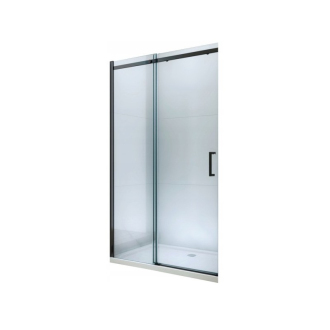 MEXEN OMEGA sprchové dveře 140x190 cm 8 mm černá-čiré 825-140-000-70-00