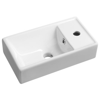 MINOS keramické umývátko 40x22cm, baterie vpravo, bílá 4059
