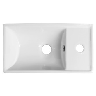 MINOS keramické umývátko 40x22cm, baterie vpravo, bílá 4059