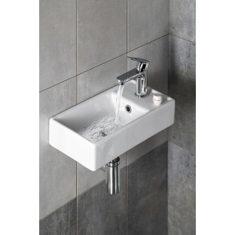 MINOS keramické umývátko 40x22cm, baterie vpravo, bílá 4059