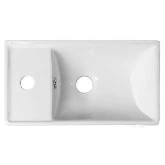 MINOS keramické umývátko 40x22cm, baterie vlevo, bílá 4759