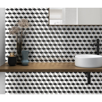 TECH mozaika Cube Grey 26,5x30,9 INT075