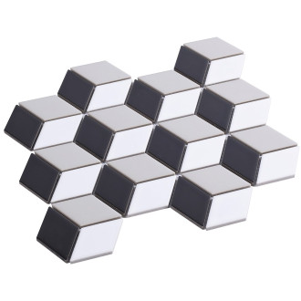 TECH mozaika Cube Grey 26,5x30,9 INT075