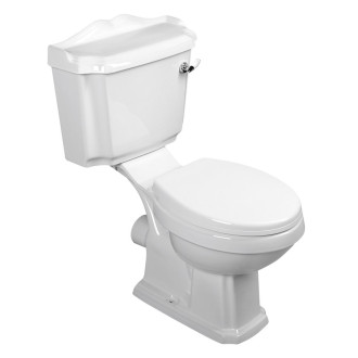 ANTIK WC kombi retro + sedátko, bílá AK107-01
