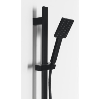 Sprchová souprava hranatá, posuvný držák 700mm, černá mat SC615