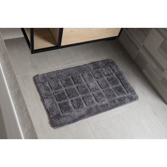 DELHI Koupelnová předložka 50x80cm s protiskluzem, 100% polyester, tmavě šedá 1712300
