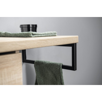 Podpěrná konzole 440x150x20mm, lakovaná ocel, černá mat, 1 ks VG4415