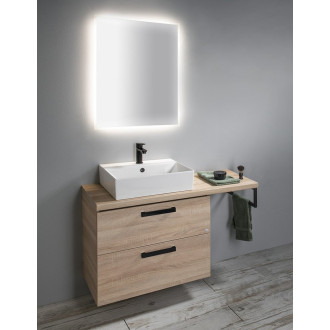 Podpěrná konzole 440x150x20mm, lakovaná ocel, černá mat, 1 ks VG4415