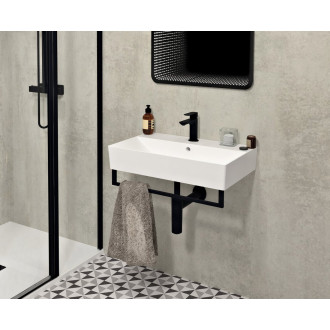 HANG držák ručníků pod umyvadlo 665x98mm, černá mat HG665