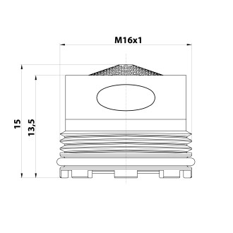 Perlátor vnější závit M16x1, plast AERWU