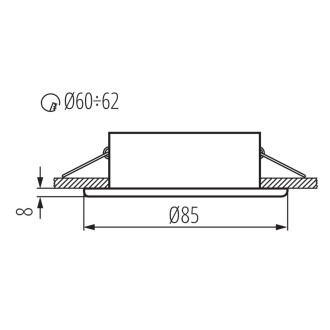 MARIN podhledové svítidlo, 10W, 12V, IP44, černá mat 32501