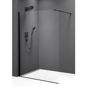 MODULAR SHOWER BLACK jednodílná zástěna pevná k instalaci na zeď, 1000 mm MS1-100B