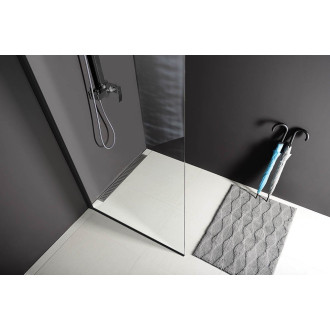 MODULAR SHOWER BLACK jednodílná zástěna pevná k instalaci na zeď, 1000 mm MS1-100B