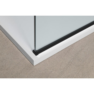 MODULAR SHOWER BLACK jednodílná zástěna pevná k instalaci na zeď, 1000 mm MS1-100B