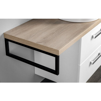 VEGA sestava koupelnového nábytku, š. 97,5 cm, bílá/dub platin VG064-02