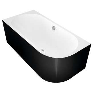 VIVA L MONOLITH asymetrická vana 180x75x60cm, bílá/černá 72099MB