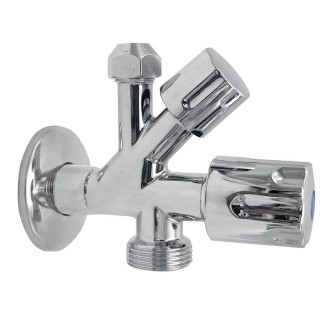 Kombinovaný ventil 1/2"x3/4"x3/8", chrom 181.749.1