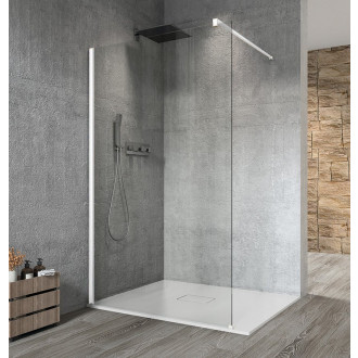 VARIO WHITE jednodílná zástěna k instalaci ke stěně, čiré sklo, 1000 mm GX1210GX1015