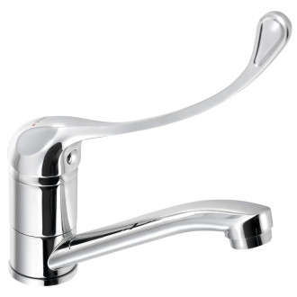 AQUALINE 35 umyvadlová baterie s otočnou hubicí, lékařská páka, chrom 54196