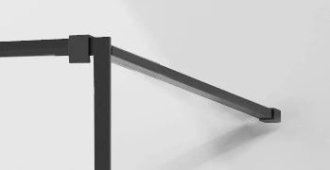 MEXEN KIOTO sprchová stěna walk-in 100x200 cm 8mm černý vzor - 1, 800-100-000-00-77