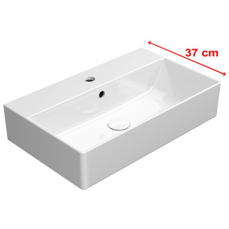 KUBE X keramické umyvadlo 60x37cm, broušená spodní hrana, bílá ExtraGlaze 94549111