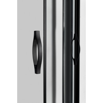SIGMA SIMPLY BLACK čtvrtkruhová sprchová zástěna 1000x800 mm, R550, L/R, čiré sklo GS1080B
