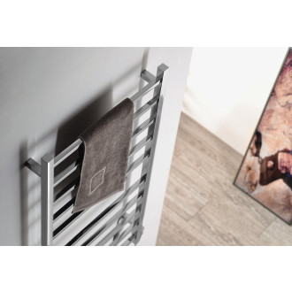 ESKINADO elektrický sušák ručníků, hranatý, 620x1160 mm, 120 W, nerez lesk ER430V