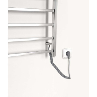 ESKINADO elektrický sušák ručníků, hranatý, 620x1160 mm, 120 W, nerez lesk ER430V