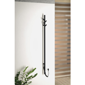 PASADOR elektrický sušák ručníků, kulatý, 150x1500 mm, 30 W, černá mat ER175BV