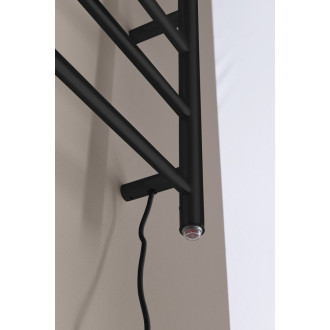 REDONDO elektrický sušák ručníků, kulatý, 500x900 mm, 75 W, černá mat ER220BV