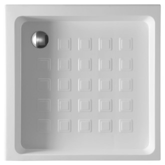 RETRO keramická sprchová vanička, čtverec 100x100x20cm, bílá 134001