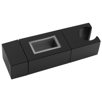 Držák pro sprchovou tyč 30x15mm, ABS/černá mat NDSC615