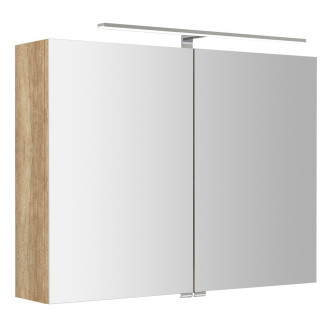 RIWA galerka s LED osvětlením, 81x70x17cm, dub alabama RIW080-0022