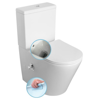 PACO CLEANWASH WC kombi,baterie a bidet. sprška, spodní/zadní odpad, bílá PC1012RX