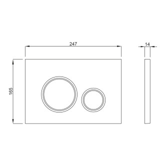Závěsné WC SENTIMENTI Rimless s podomítkovou nádržkou a tlačítkem, bílá 10AR02010SV-SET5