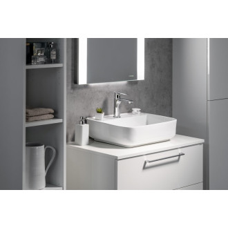 CIRASA deska DTDL 71x1,8x46,5cm, bílá lesk CR071-3030