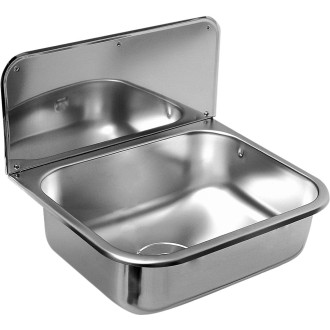 Závěsná výlevka se zády a roštěm 560x165x404 mm, nerez mat 13049.S