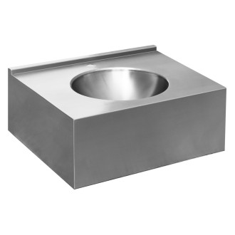Závěsný pult s umyvadlem 550x270x550 mm, nerez mat 13080.1.S