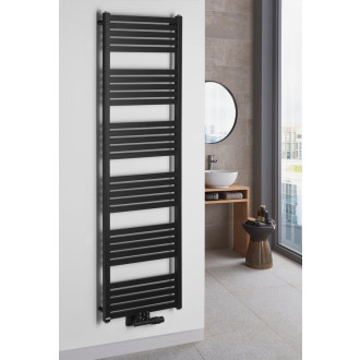 GRUNT otopné těleso rovné 500x1610 mm, středové připojení, černá mat 600.123.6