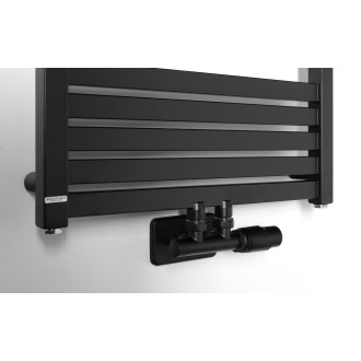GRUNT otopné těleso rovné 500x1610 mm, středové připojení, černá mat 600.123.6