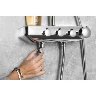 FARRAO sprchový sloup s baterií a napouštěním, chrom SL450