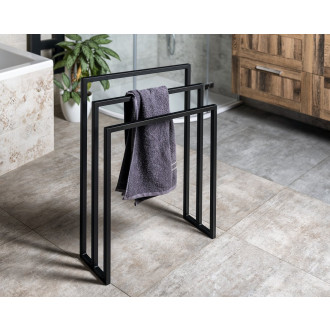 SKA stojan na ručníky 550x800x200mm, černá mat SKA303