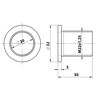 Krytka přepadu umyvadla ? 32mm, černá 1,031E+11 1,031E+11