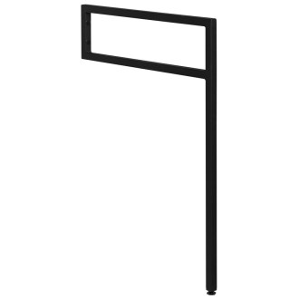 Podpěrná konzole 490x690x20mm, lakovaná ocel, černá mat 30362